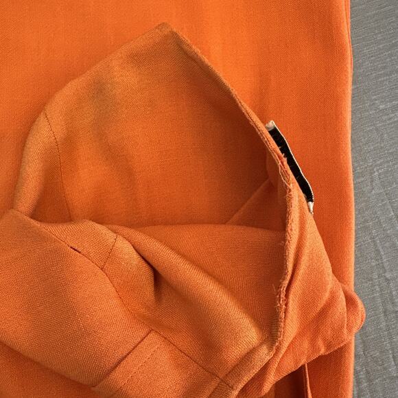 80s Fred Rothschild Orange Dress Fits M-L Western Screen Costume Hollywood - Picture 16 of 16